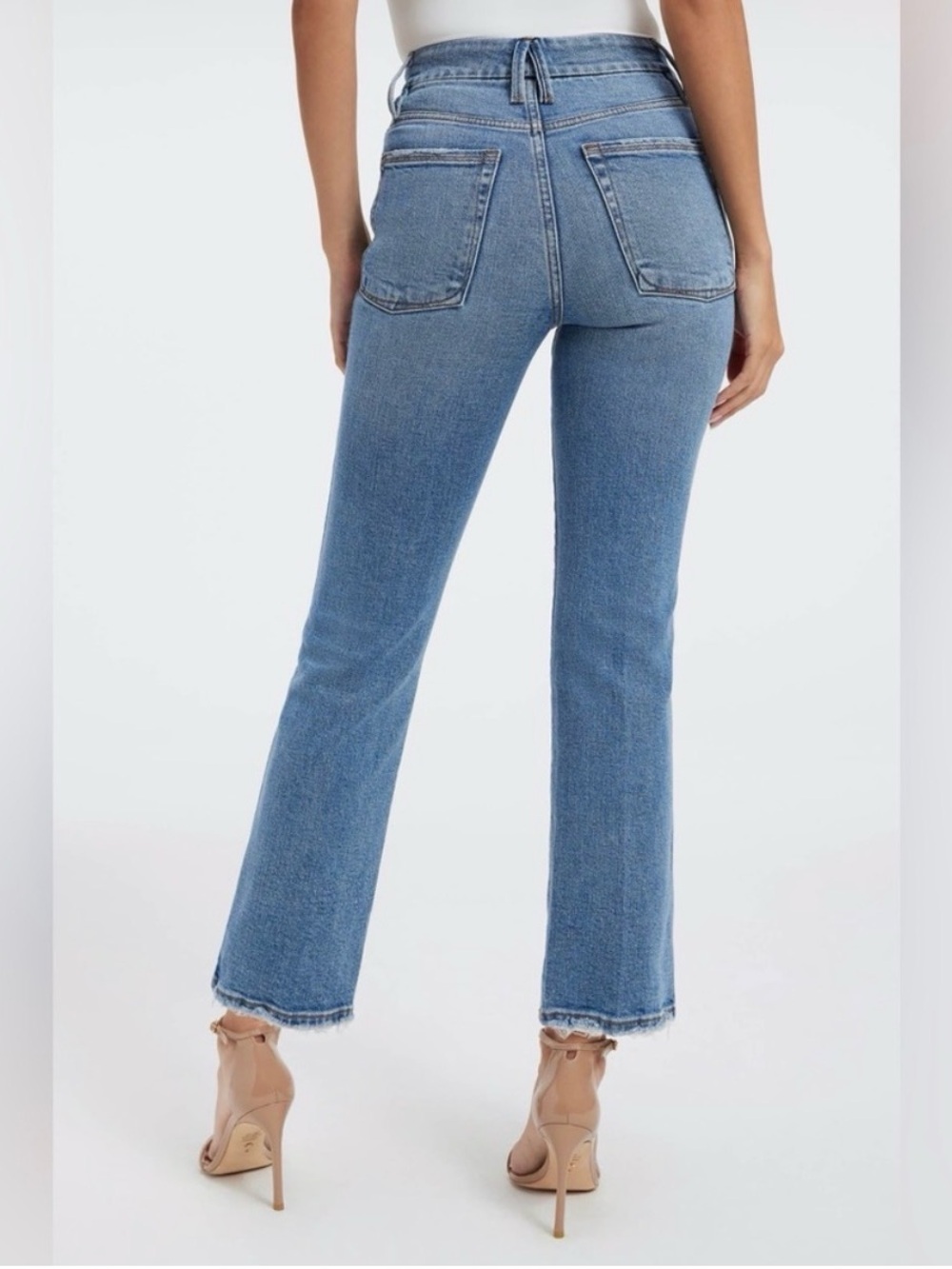 Good American Good Curve High Waist Straight-Leg Jeans